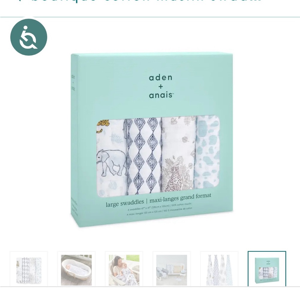 Aden & Anais Swaddle Blankets